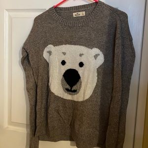 Hollister Polar bear knit sweater